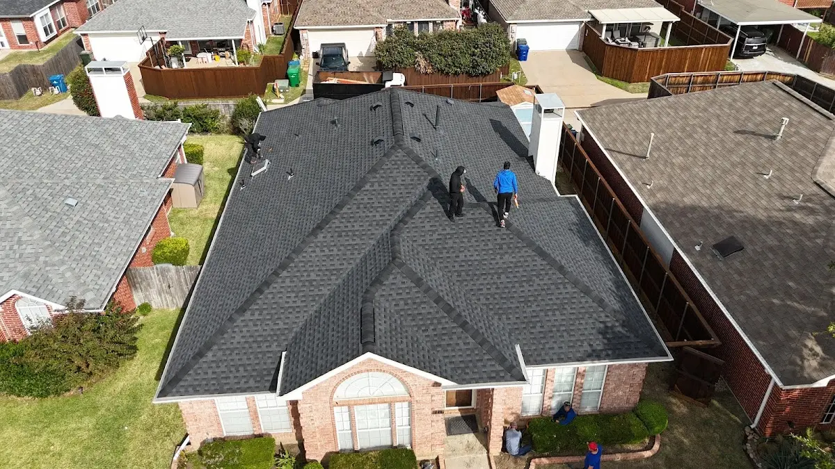 Slate & Tile Roof Repair work in progress on a Summerville property